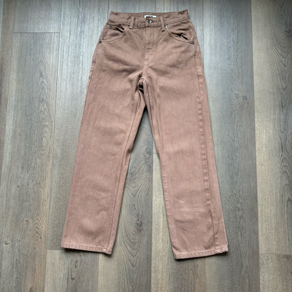 Uniqlo Straight High Rise Jeans Size 22